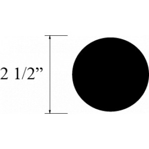 BARRA REDONDA 2 1/2 plg NYLON P ACETAL NEGRO