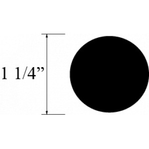 BARRA REDONDA 1 1/4 plg NYLON P ACETAL NEGRO