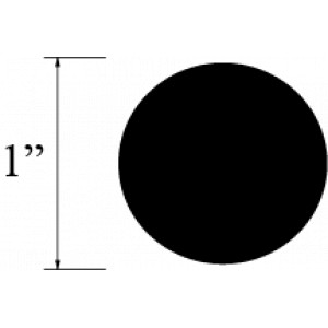 BARRA REDONDA 1 plg NYLON P ACETAL NEGRO