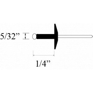 REMACHE AM-52 5/32 X 1/4 plg