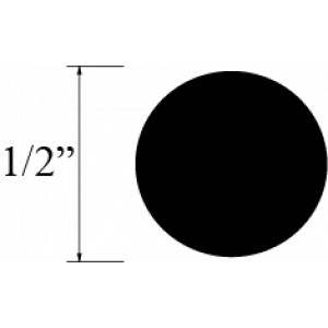 BARRA REDONDA 1/2 plg NYLON P ACETAL NEGRO