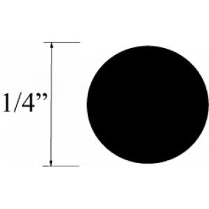 BARRA REDONDA 1/4 plg NYLON 6/6 101 GRIS