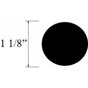 VARILLA REDONDA LATON 1 1/8 plg