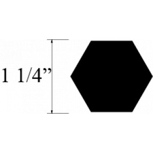 VARILLA HEXAGONAL LATON 1 1/4 plg