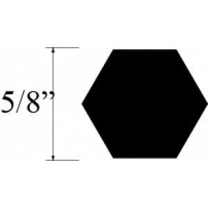 VARILLA HEXAGONAL LATON 5/8 plg