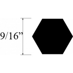 VARILLA HEXAGONAL LATON 9/16 plg