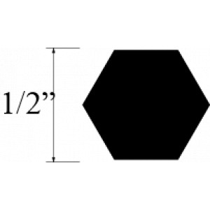 VARILLA HEXAGONAL LATON 1/2 plg
