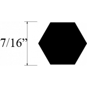 VARILLA HEXAGONAL LATON 7/16 plg