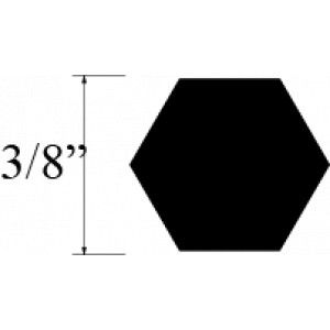 VARILLA HEXAGONAL LATON 3/8 plg