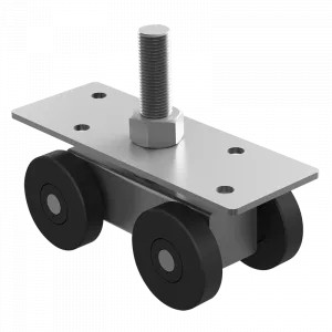 CARRETILLA PARA PORTON 4 BALEROS DE NYLON 2066 GRANDE