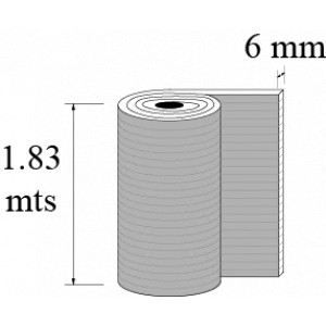 LAMINA POLICARBONATO CELULAR 1.83 mt X6 mm GRIS