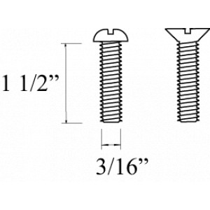 TORNILLOS DE LATON 3/16 X 1 1/2 plg