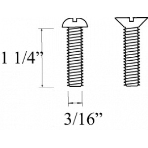 TORNILLOS DE LATON 3/16 X 1 1/4 plg