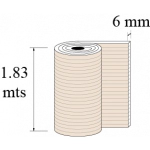 LAMINA POLICARBONATO CELULAR 1.83 mt X6 mm BRONCE