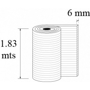 LAMINA POLICARBONATO CELULAR 1.83 mt X6 mm CRISTAL