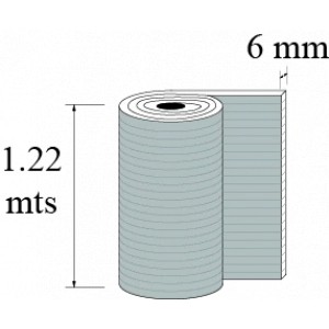 LAMINA POLICARBONATO CELULAR 1.22 mt X6 mm PLATA
