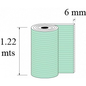 LAMINA POLICARBONATO CELULAR 1.22 mt X6 mm VERDE