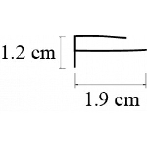 MOLDURA ESQUINA EXTERIOR 2.44 mt