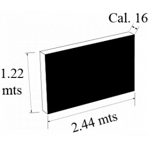 LAMINA ANTIDERRAPANTE ALUM cal 16 4 X 8 pies