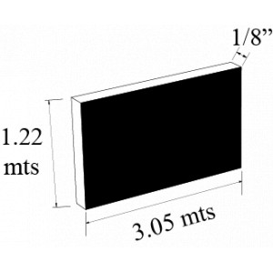 LAMINA ANTIDERRAPANTE ALUM 1/8 plg 4 X 10 pies