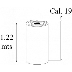 LAMINA ALUMINIO cal 19 PINTADA ROLLO 4 pies