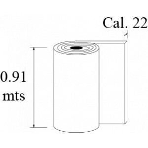 LAMINA ALUMINIO ROLLO cal 22 3 pies 3105-H14