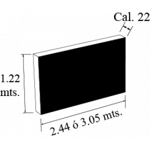 LAMINA ALUMINIO HOJA cal 22 4 pies